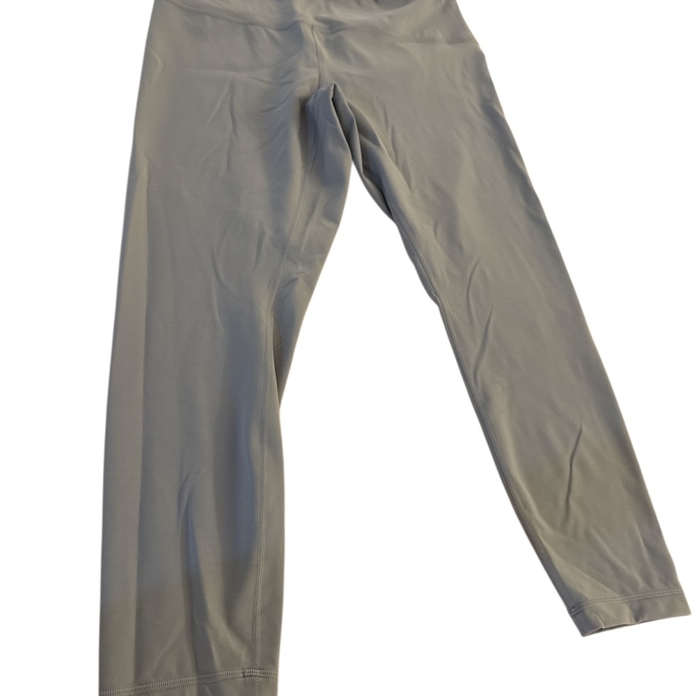 Lululemon Athletica Blue Leggings Womens Size 14 inseam 25 like new w drawstring